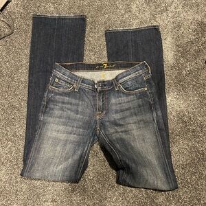 Seven for man kind long leg boot cut jeans size 28